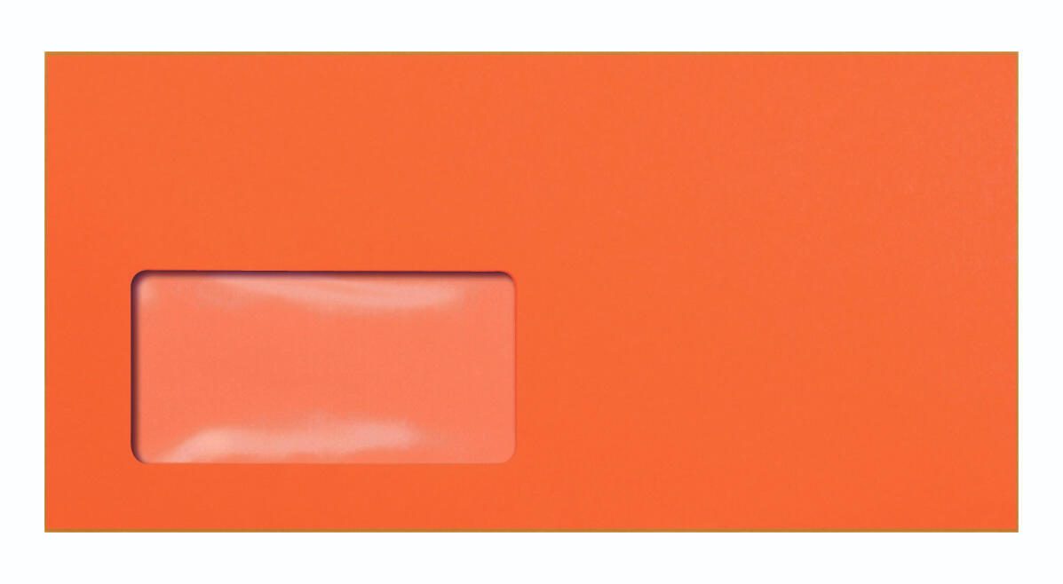 Papyrus Briefumschlge colors DIN lang+ mit Fenster orange 25 St.