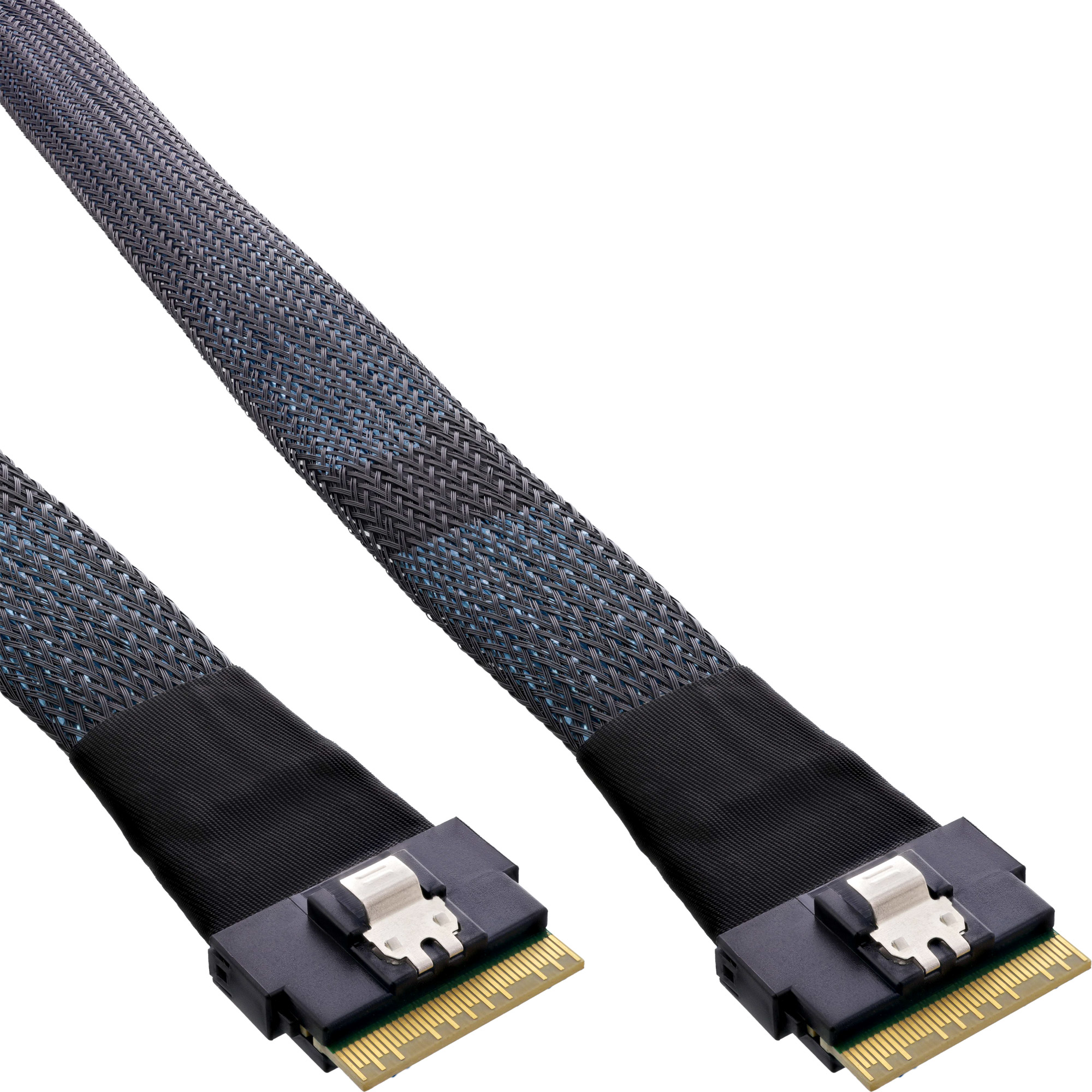InLine Slim SAS Kabel - SFF-8654 8X zu SFF-8654 8X - 48 Gb/s - 1m