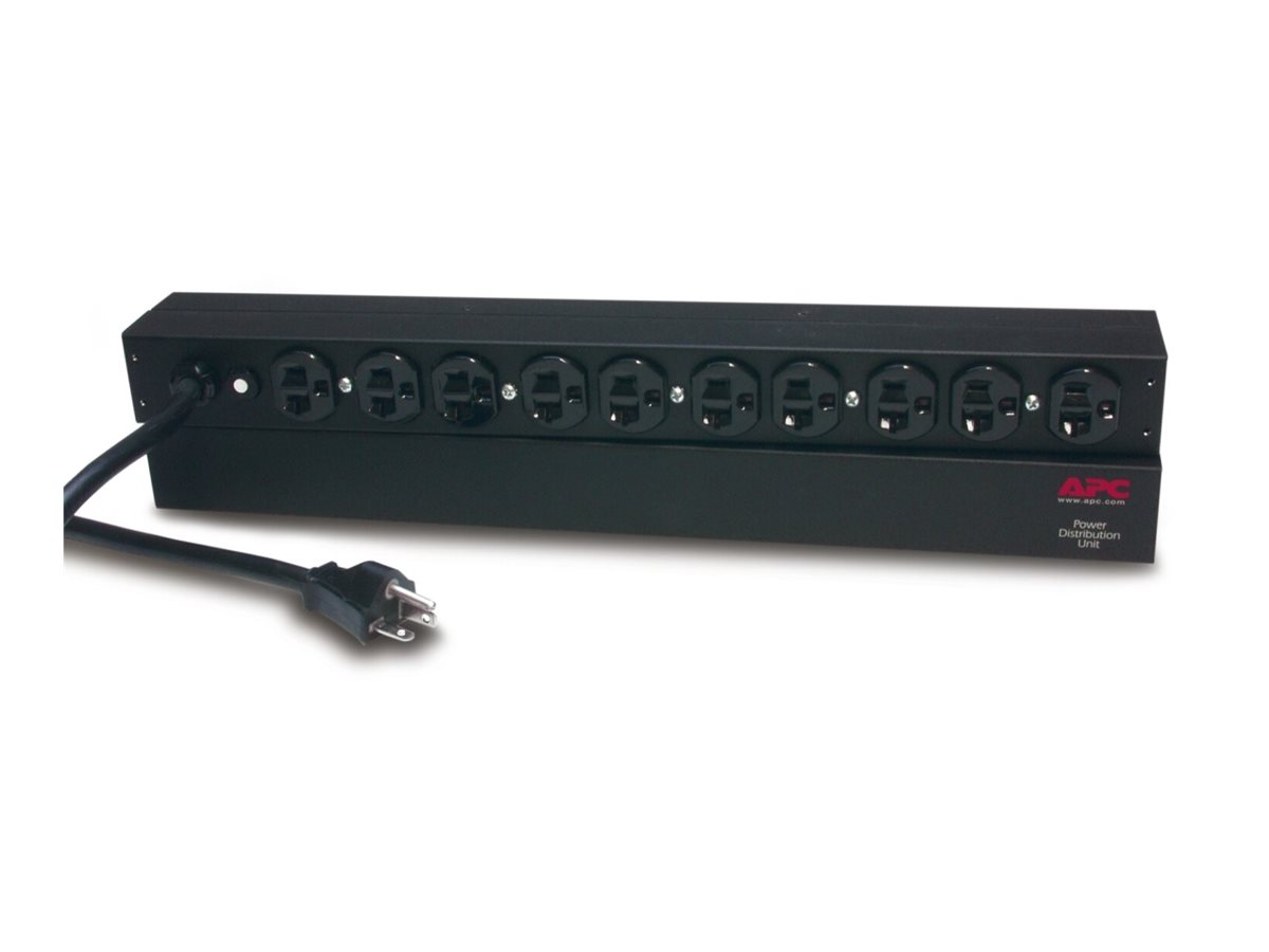 APC Rack PDU, Basic, 1U, 20A, 120V unidad de distribuci�n de energ�a (PDU) Negro