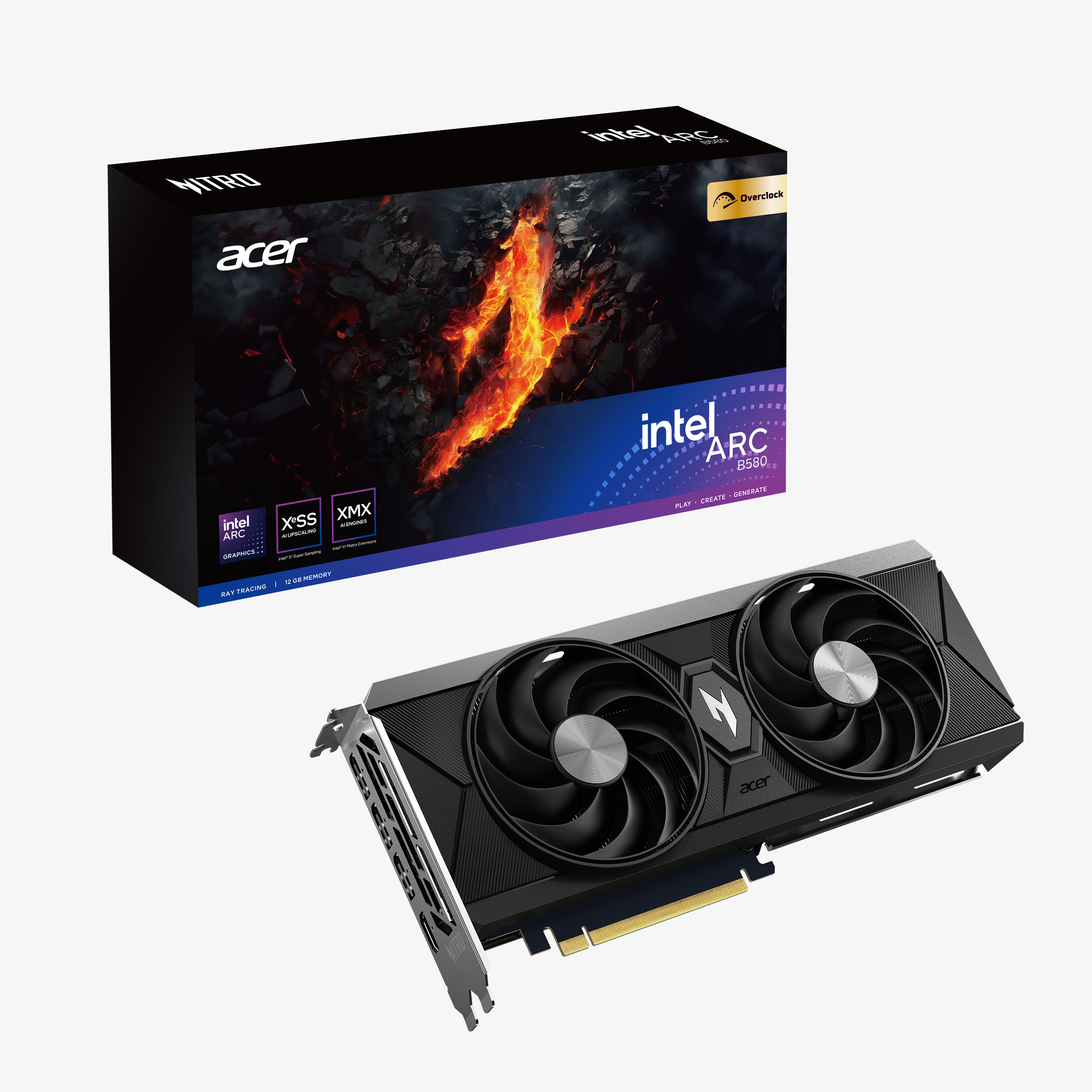 Acer B580 12GB ARC Acer Nitro OC GDDR6