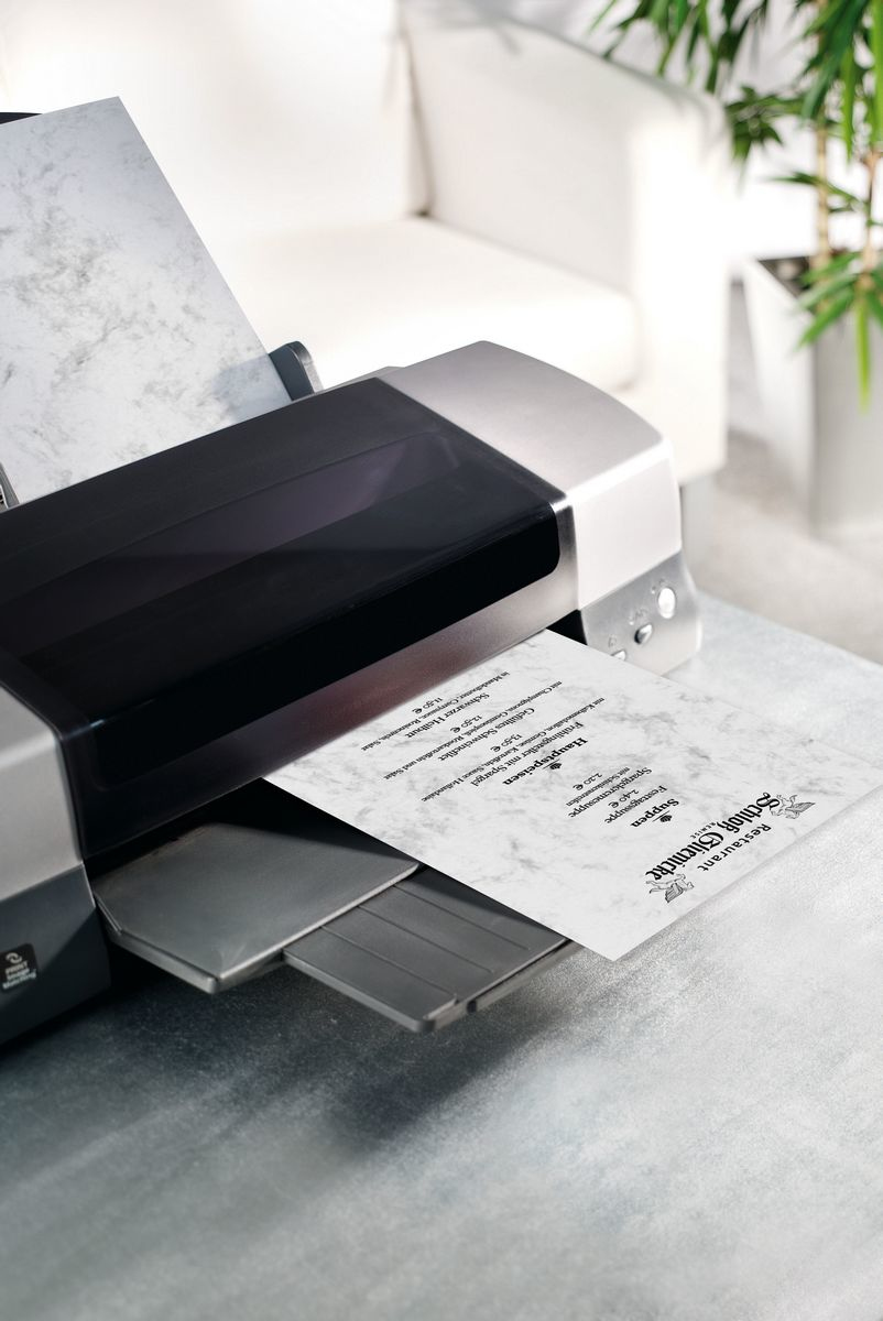 Sigel Design Paper DP371 - Marble Gray - A4 (210 x 297 mm)