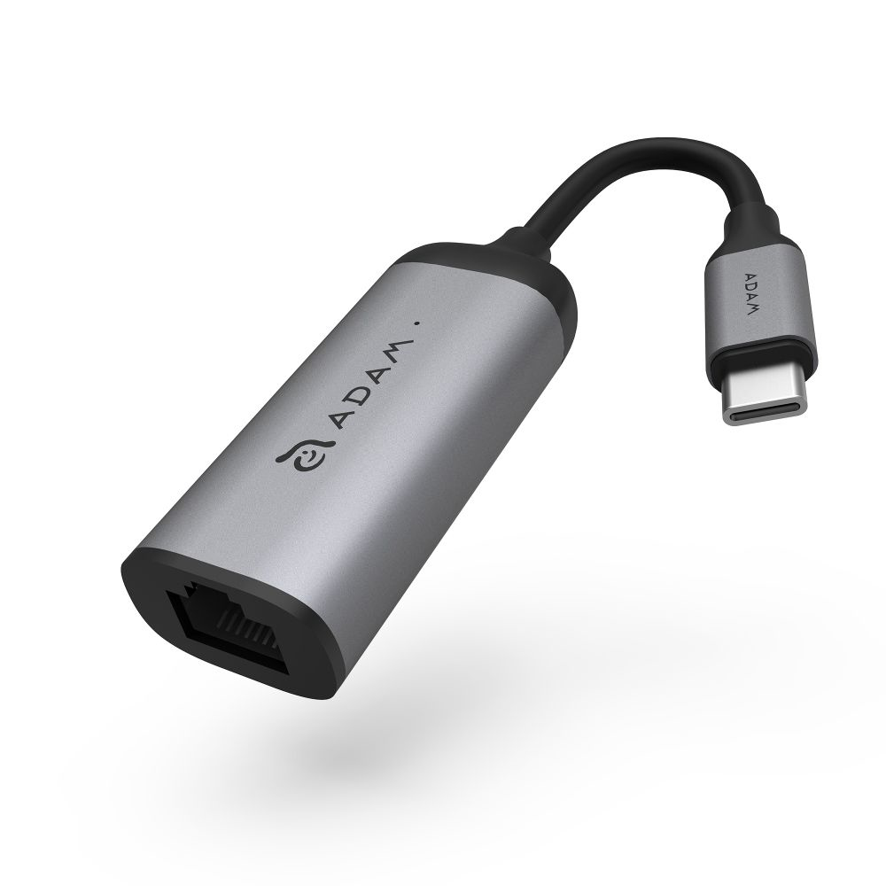 Adam Elements USB-C auf Ethernet Adapter 1 Gbit Grau