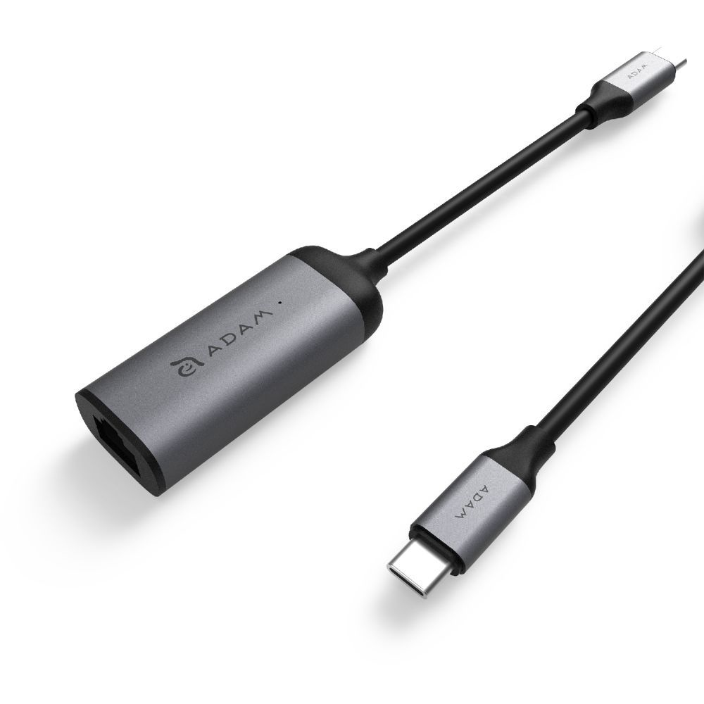 Adam Elements USB-C auf Ethernet Adapter 1 Gbit Grau