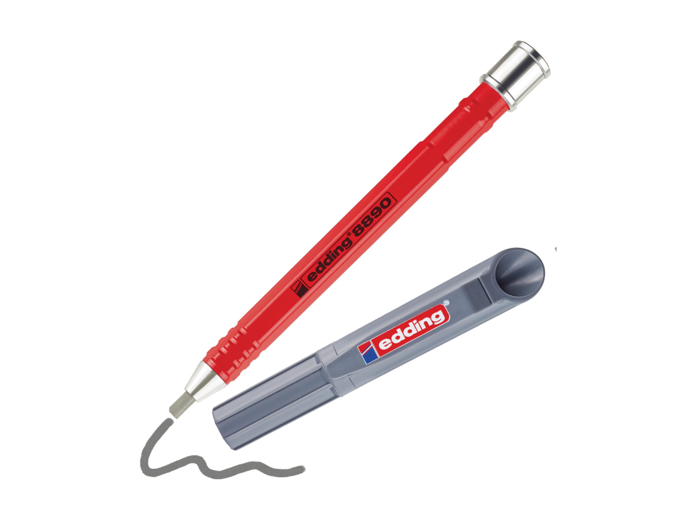 EDDING 8890 - Zimmermannsbleistift - HB - Grau