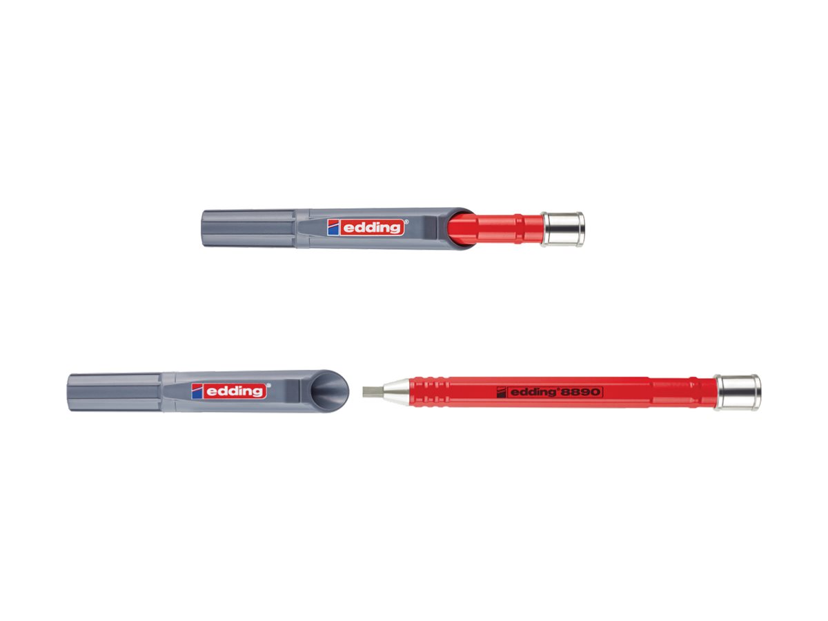 EDDING 8890 - Zimmermannsbleistift - HB - Grau