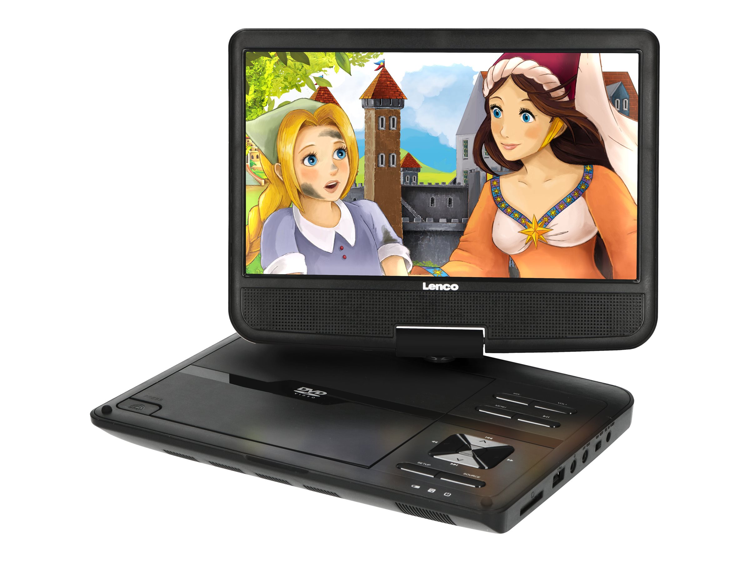 Lenco DVP-1010 - DVD-Player - tragbar -Anzeige: 25.5 cm (10)