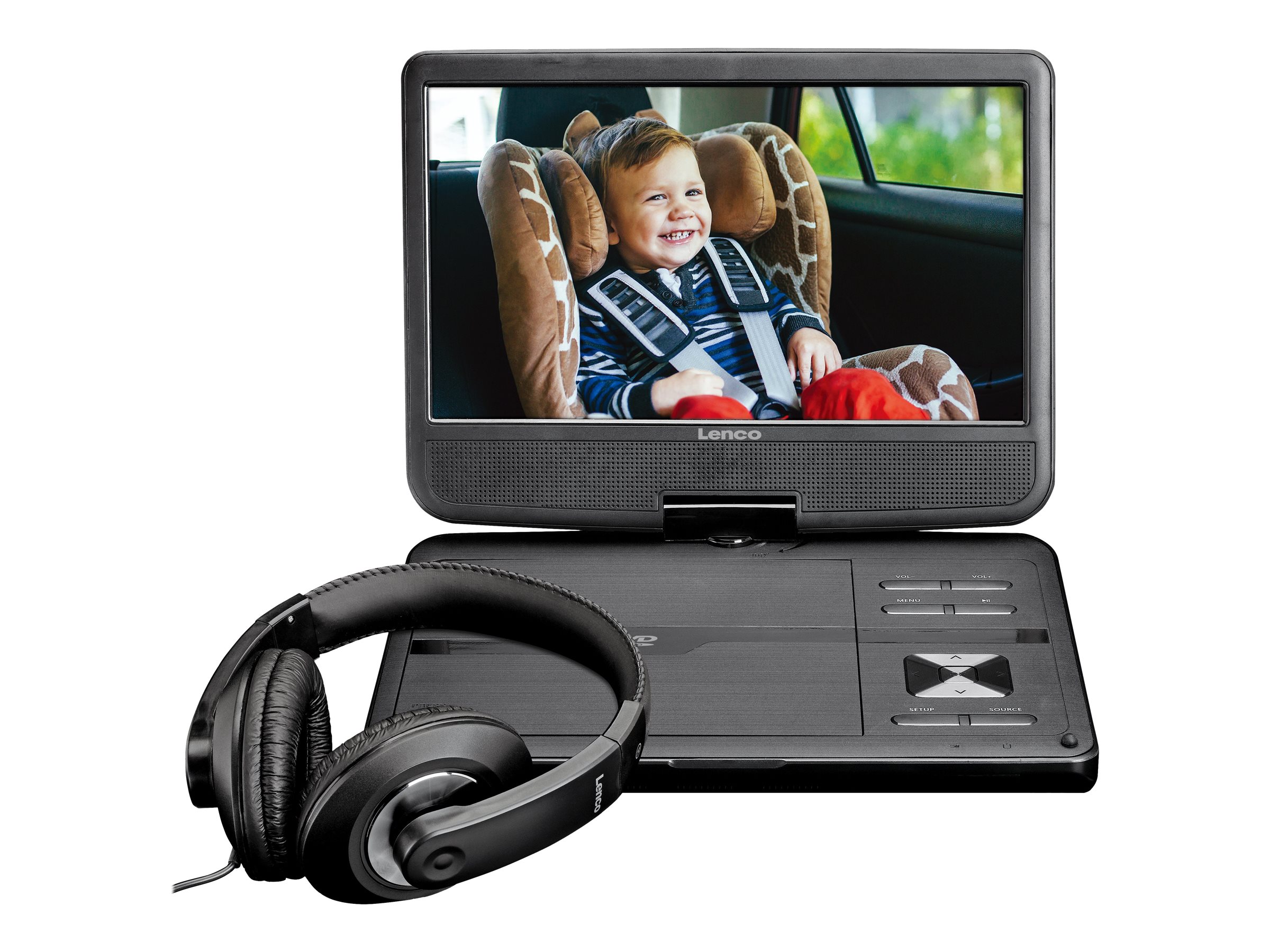 Lenco DVP-1010 - DVD-Player - tragbar -Anzeige: 25.5 cm (10)