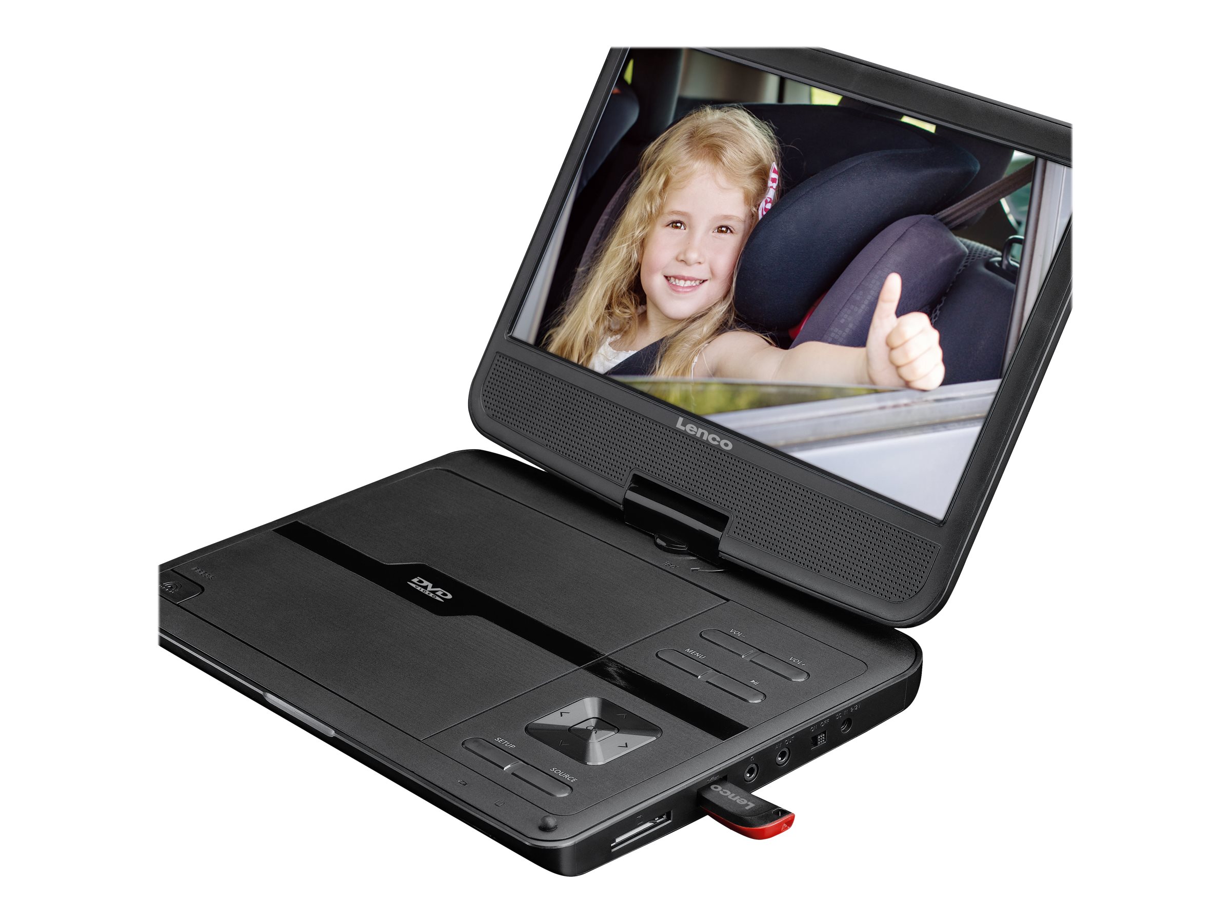 Lenco DVP-1010 - DVD-Player - tragbar -Anzeige: 25.5 cm (10)