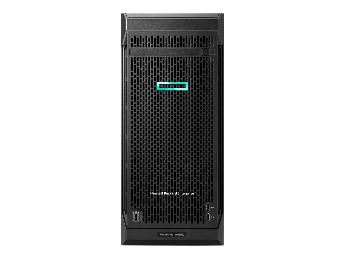 HPE ProLiant ML110 Gen10 - Server - Tower - 4.5U - 1-Weg - 1 x Xeon Bronze 3206R / 1.9 GHz - RAM 16 GB - SATA - Hot-Swap 8.9 cm (3.5)