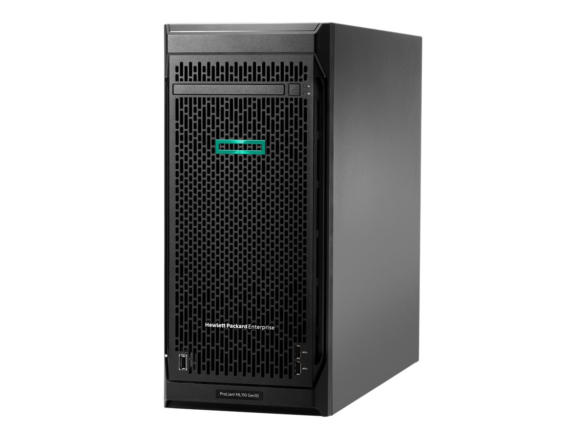 HPE ProLiant ML110 Gen10 - Server - Tower - 4.5U - 1-Weg - 1 x Xeon Bronze 3206R / 1.9 GHz - RAM 16 GB - SATA - Hot-Swap 8.9 cm (3.5)