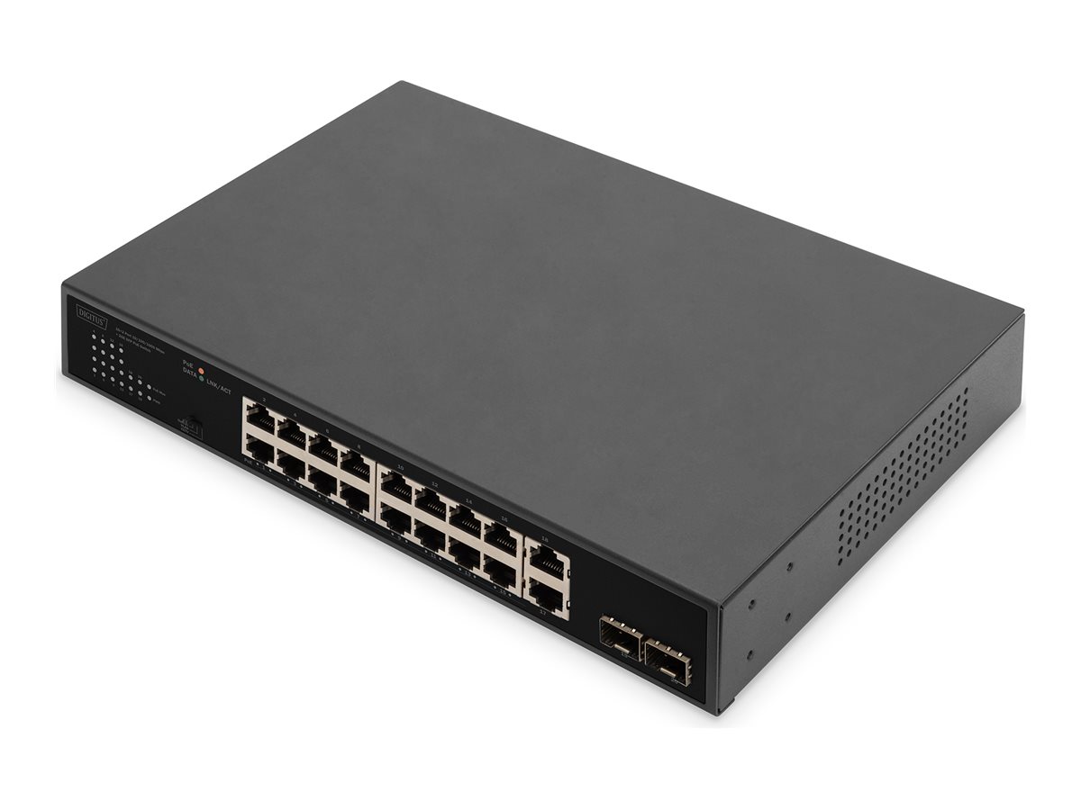 Digitus 16+2 Port 10/100/1000 Mbps + 2 Gigabit SFP PoE Switch