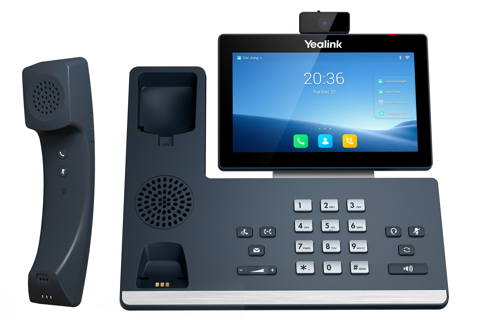 Yealink 1201606 tel�fono IP Gris LCD Wifi
