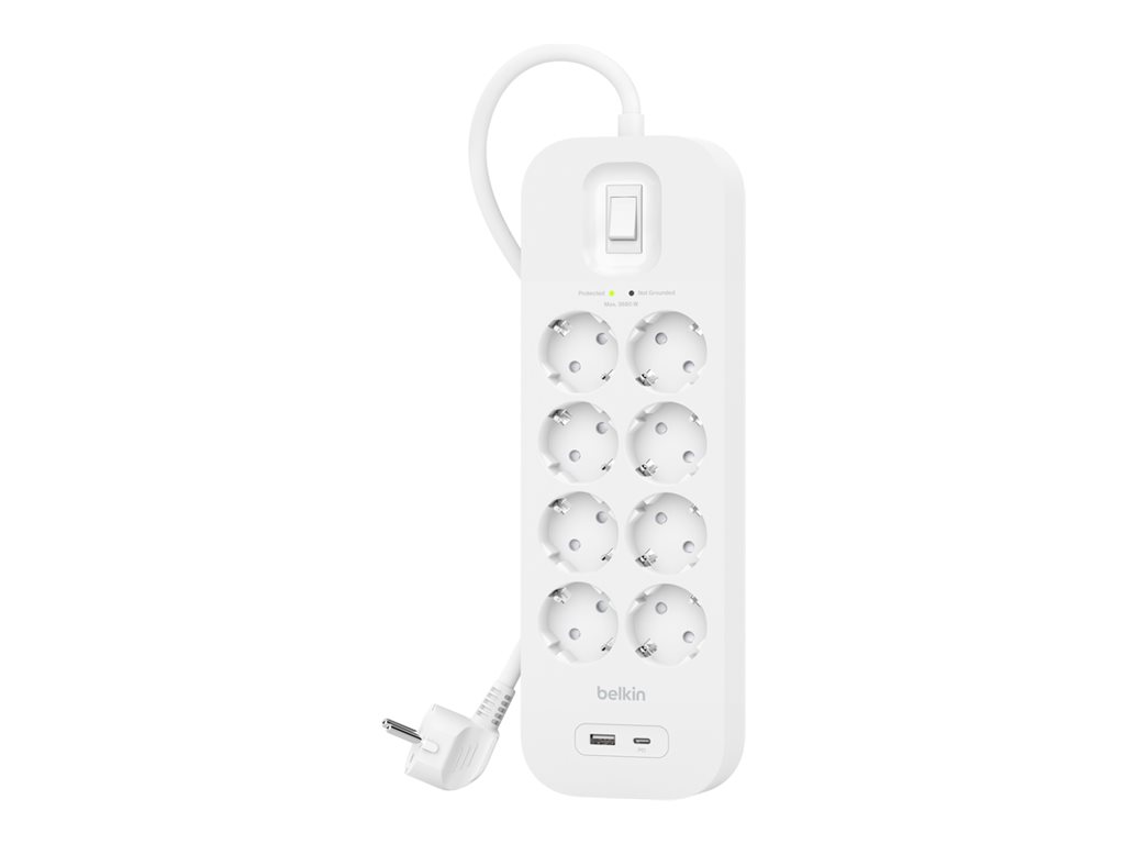 Belkin Connect - berspannungsschutz - mit USB-C und USB-A Ports