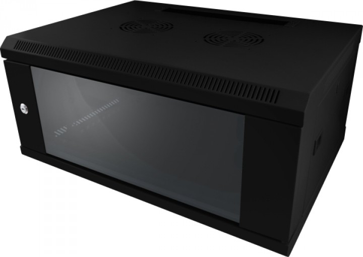 ALLNET ALL-SMC6409SCHWARZ armario rack 9U Bastidor de pared Negro