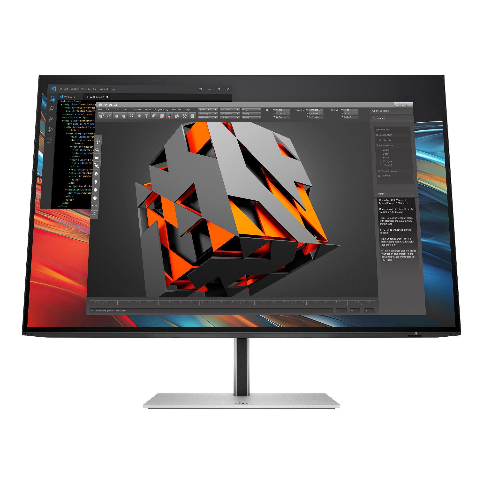 HP Monitor Pro de la serie 7 de 24 pulgadas con resoluci�n WUXGA: 724pn sin PVC