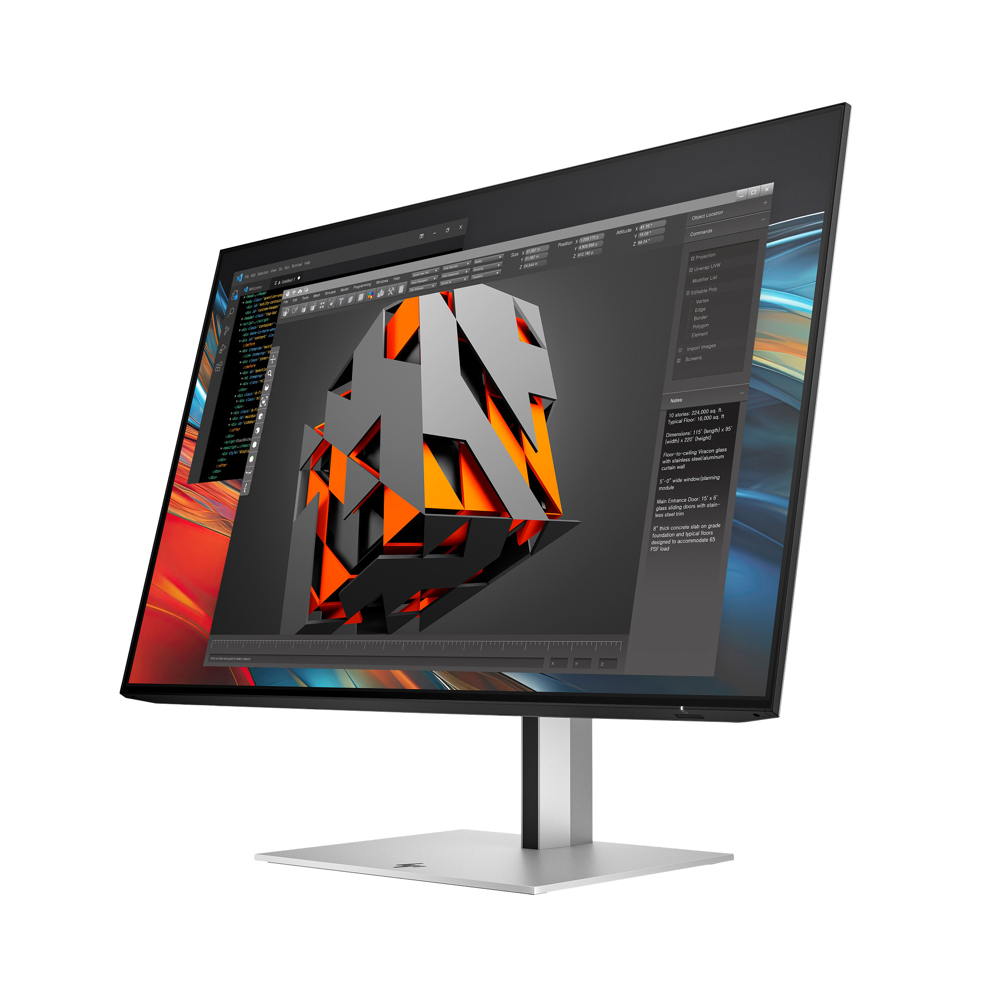 HP Monitor Pro de la serie 7 de 24 pulgadas con resoluci�n WUXGA: 724pn sin PVC
