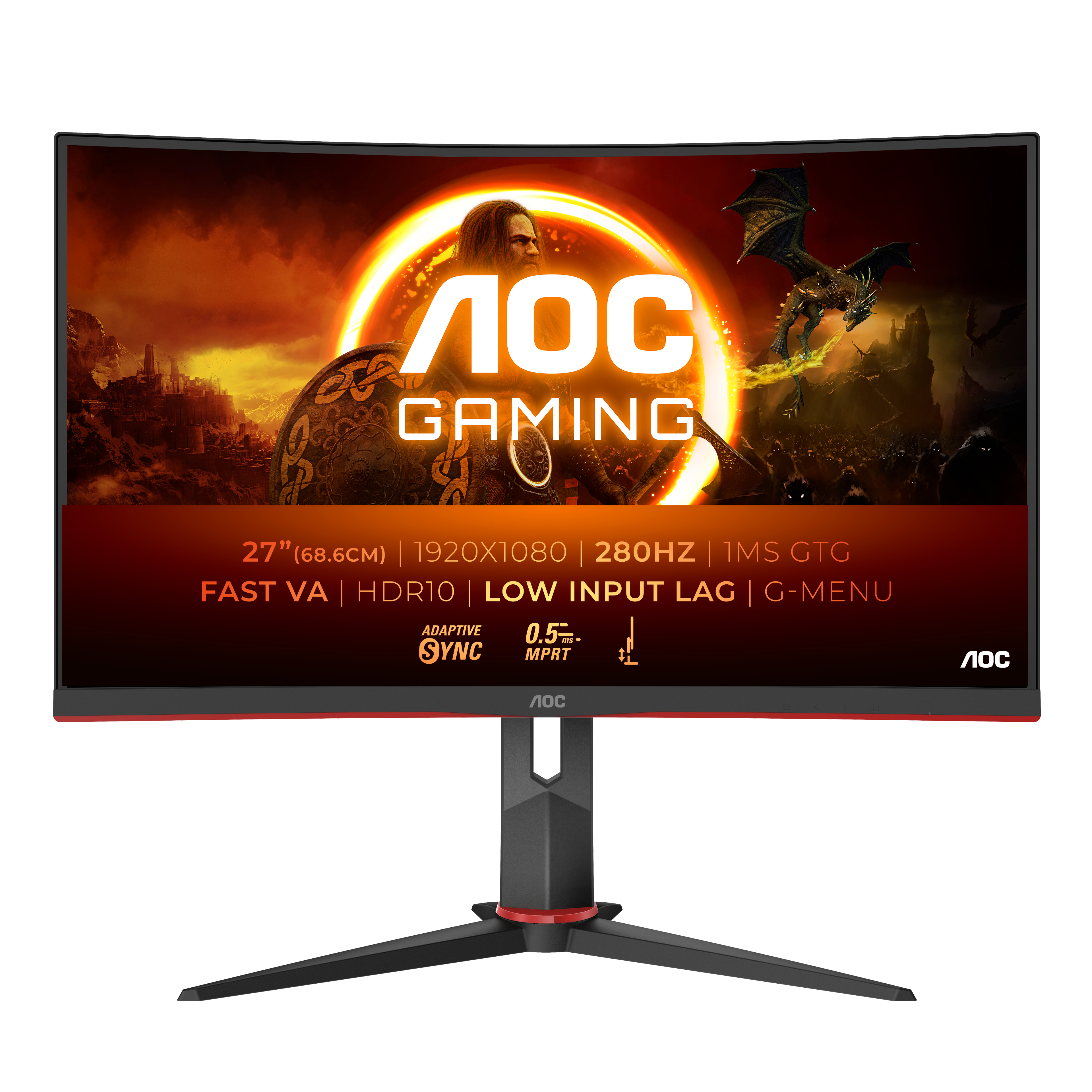 AOC G2 C27G2Z3/BK computer monitor 68.6 cm (27) 1920 x 1080 pixels Full HD LED Black, Red