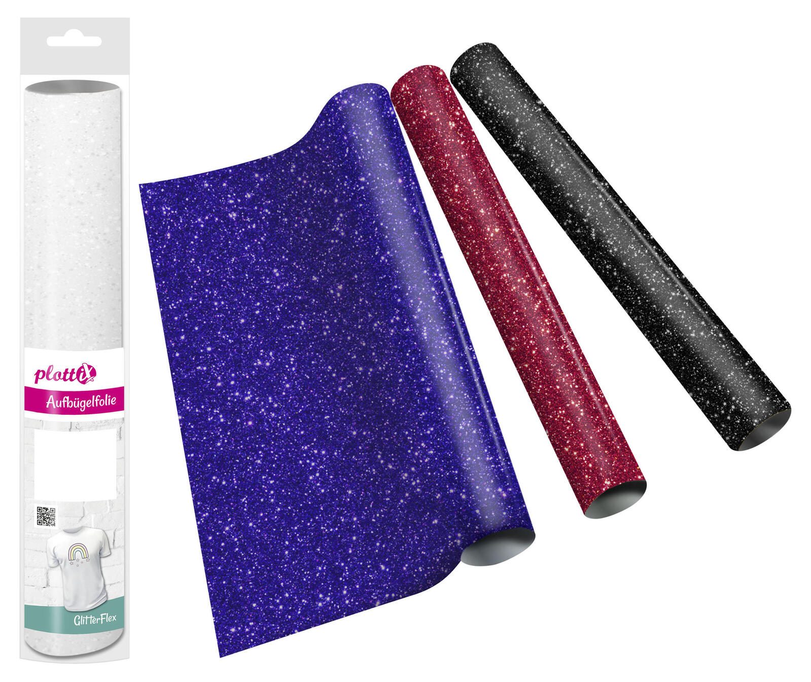 Plottix PL0101391 - GlitterFlex - 32cm x 50cm - Knigsblau