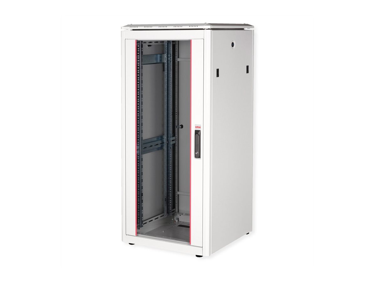ROLINE Pro - Schrank Netzwerkschrank - RAL 7035, Hellgrau - 26U - 48.3 cm (19)