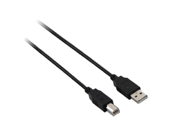 V7 Cable USB negro con conector USB 2.0 A macho a USB 2.0 B macho 2m 6.6ft