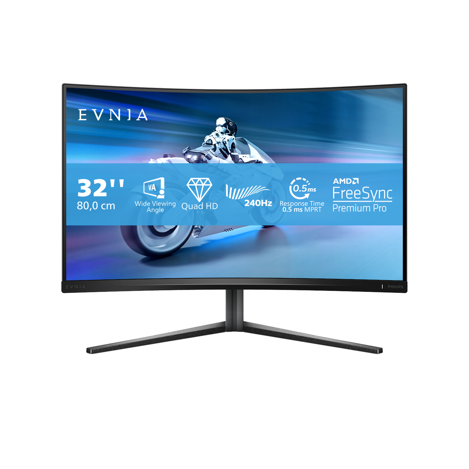 Philips Evnia 32M2C5500W - Evnia 5000 Series - LED-Monitor - Gaming - gebogen - 81.3 cm (32)
