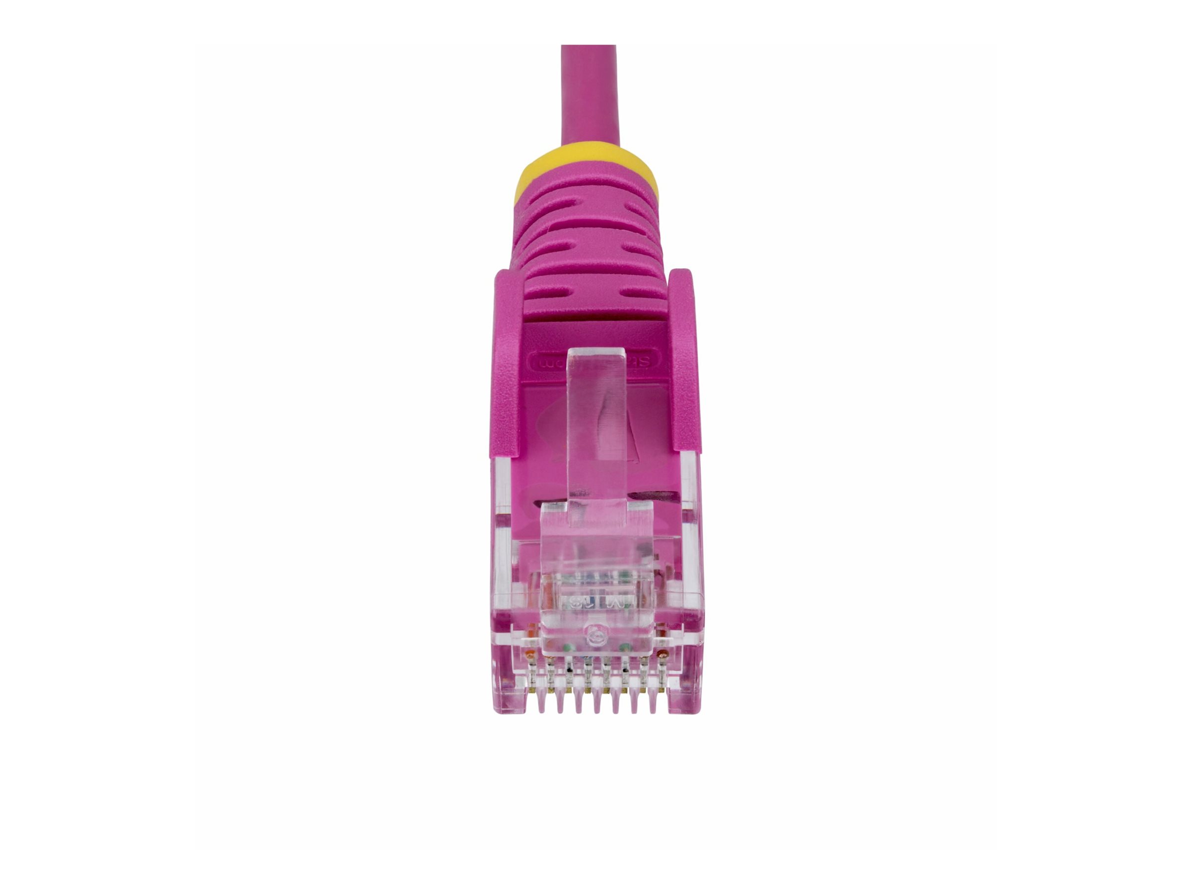 StarTech.com C�ble Ethernet CAT6 Rose Fin de 2,5m, Sans Accroc, 100W PoE, UTP, LSZH, Fil de Cuivre Pur 28AWG, Cordon Patch R�seau RJ45 avec Serre-C�ble, Contr�l� Fluke