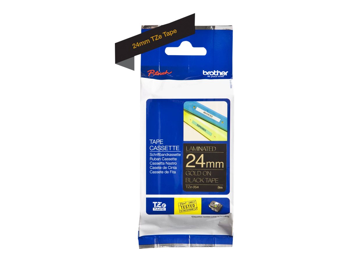 Brother TZE-R354 ruban dimpression Or