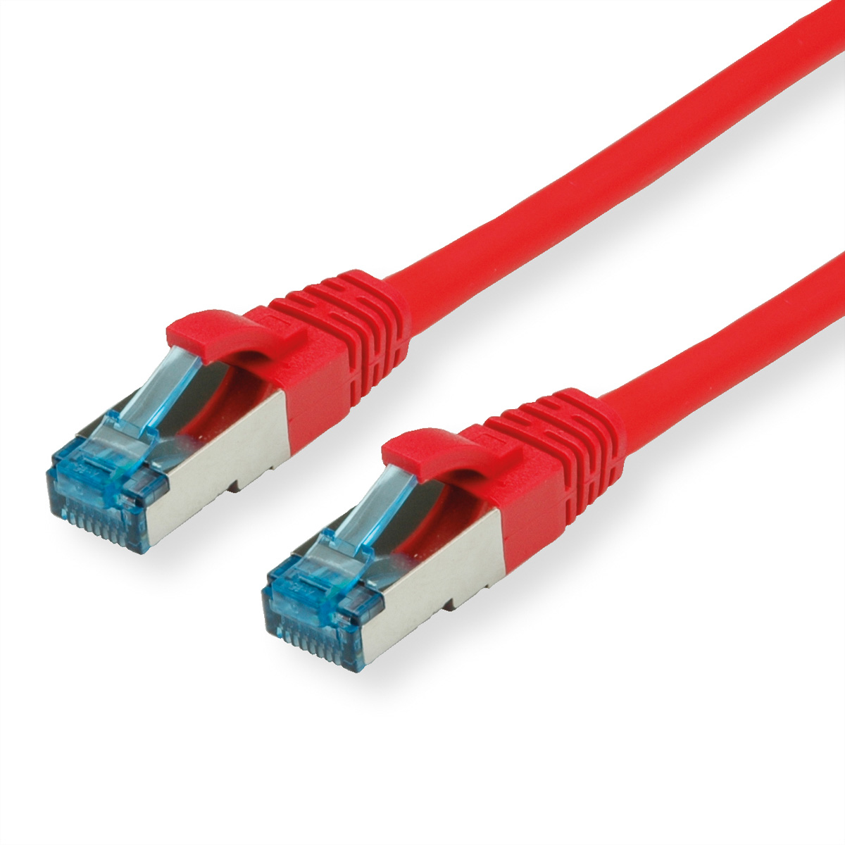 VALUE S/FTP PiMF Patchkabel Kat.6A Kl. EA rot 0.15m - FTP - PIMF