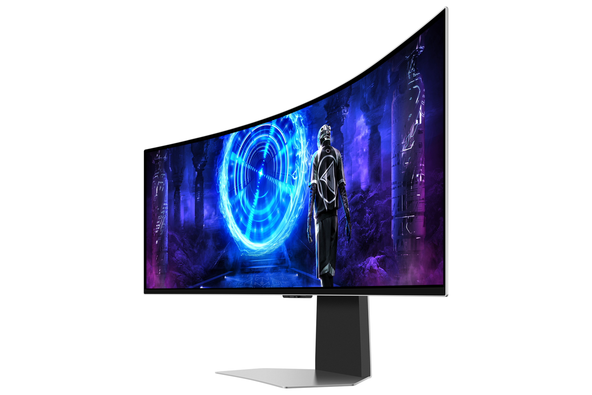 Samsung G95SD computer monitor 124.5 cm (49) 5120 x 1440 pixels Dual QHD OLED Silver