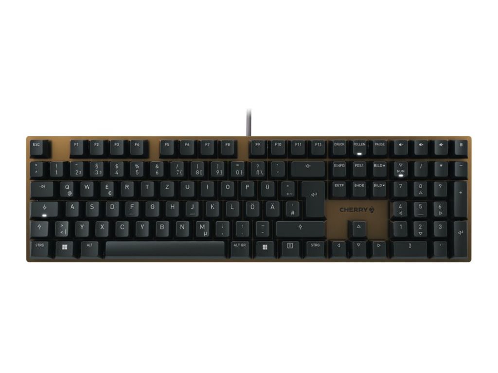 CHERRY KC 200 MX tastiera USB QWERTY Inglese Nero, Bronzo