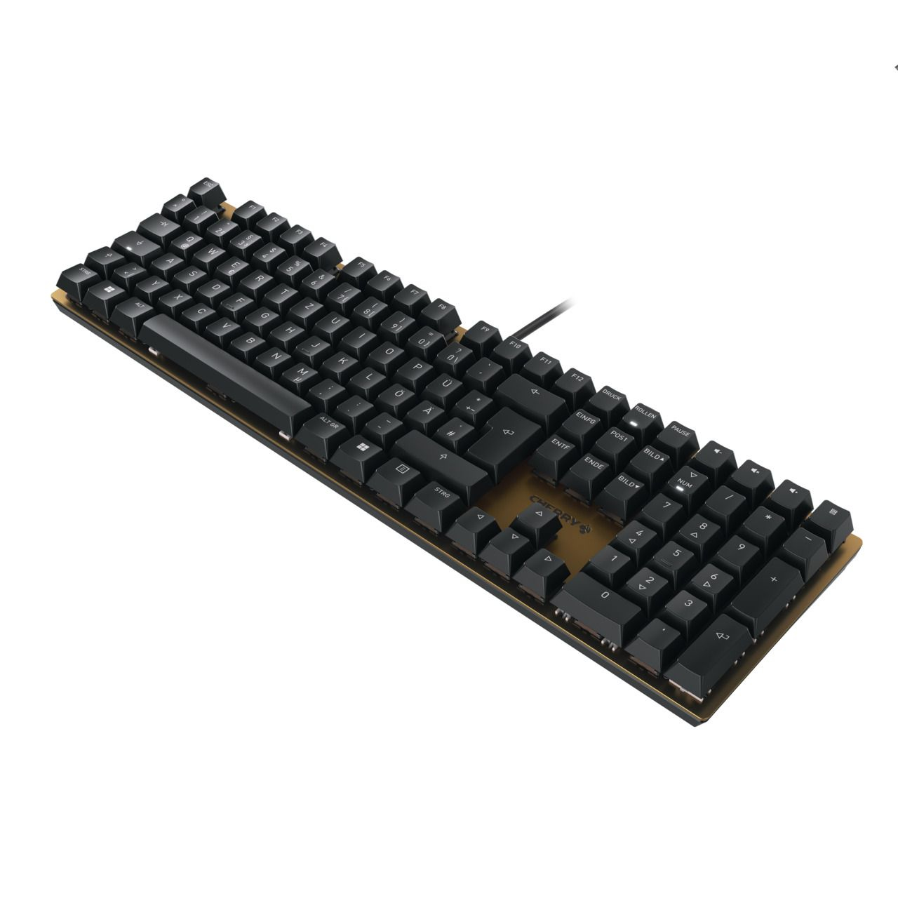 CHERRY KC 200 MX teclado USB QWERTY Ingls Negro, Bronce