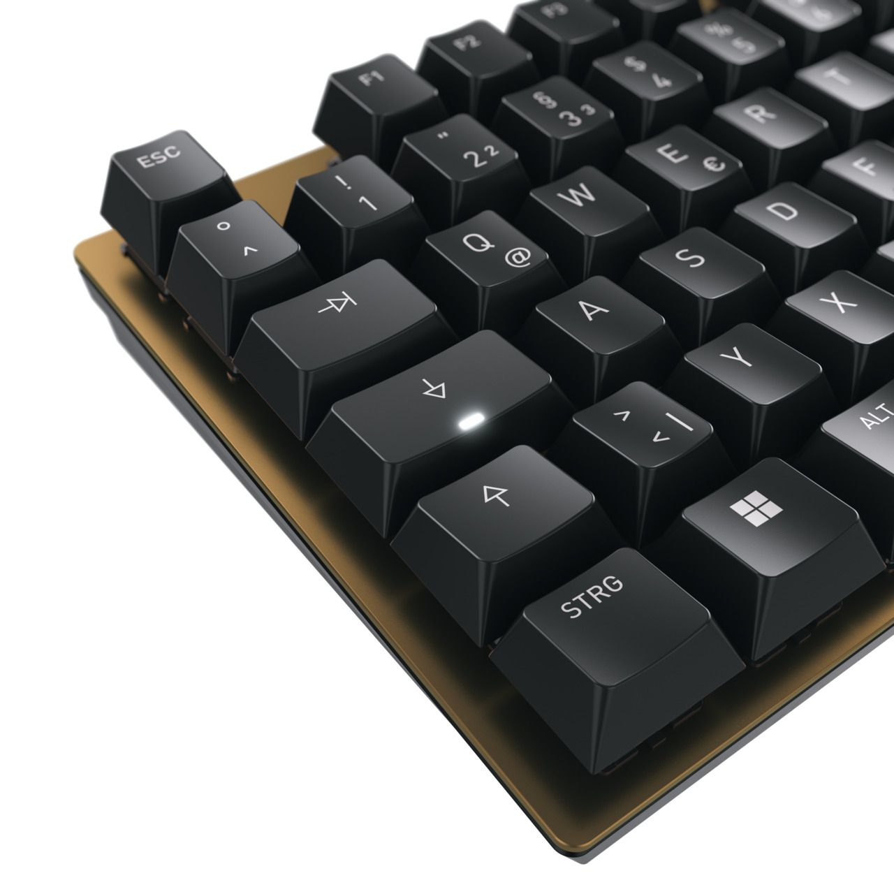 CHERRY KC 200 MX teclado USB QWERTY Ingls Negro, Bronce