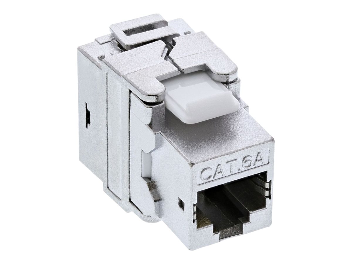 InLine Premium RJ45 Keystone Jack Snap-In module Cat.6a, with dust cover