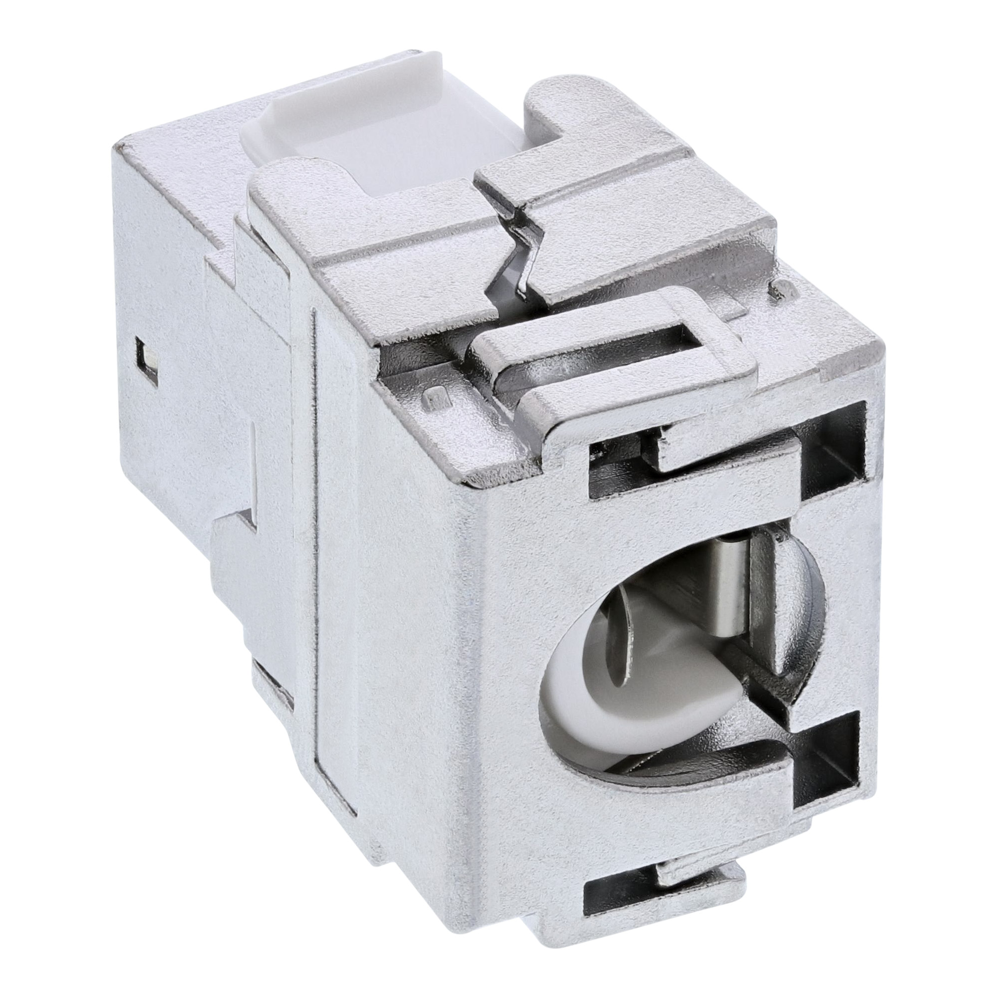 InLine Premium RJ45 Keystone Jack Snap-In module Cat.6a, with dust cover