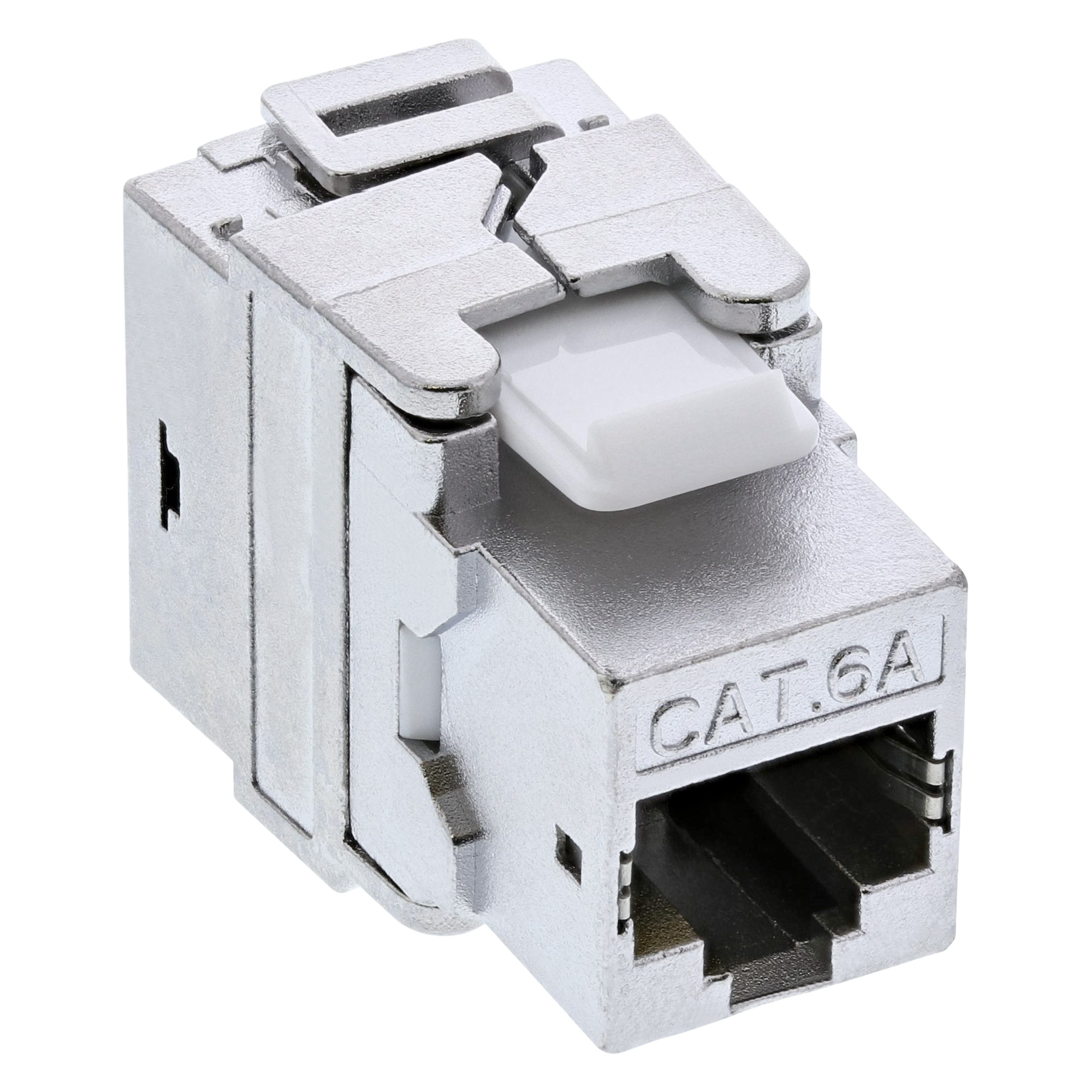 InLine Premium RJ45 Keystone Jack Snap-In module Cat.6a, with dust cover