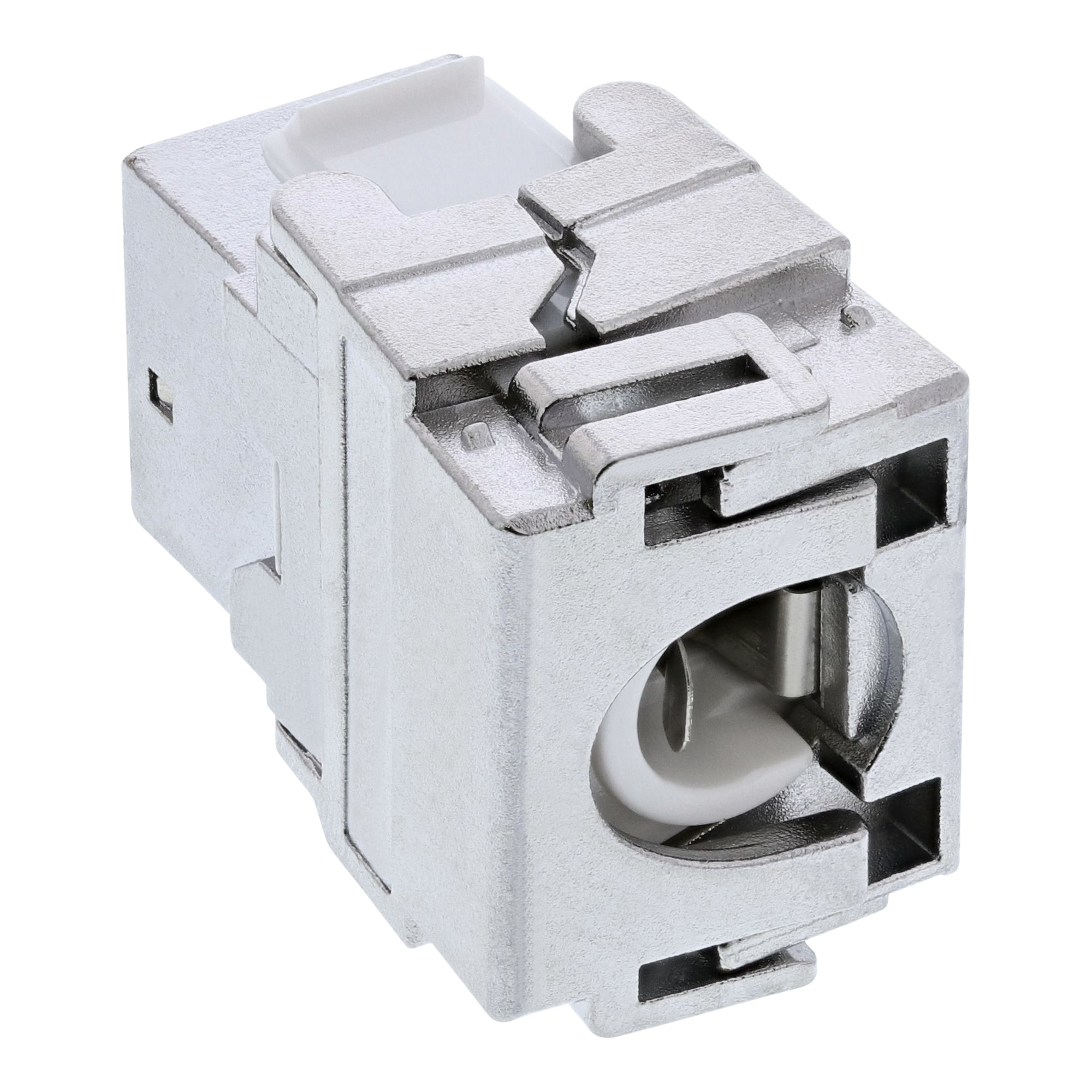 InLine Premium RJ45 Keystone Jack Snap-In module Cat.6a, with dust cover