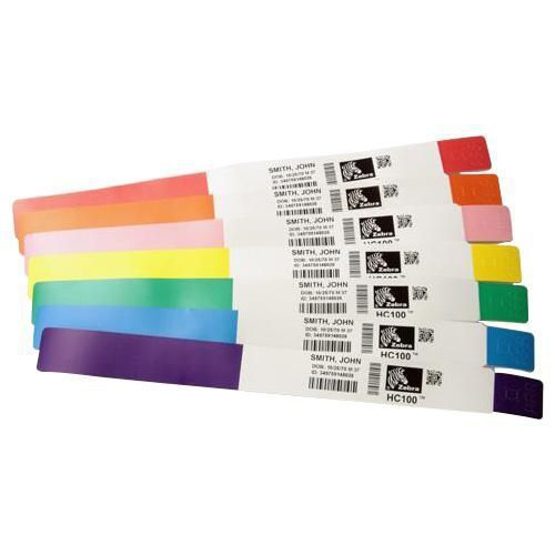 Zebra Z-Band Splash - Gelb - 25.4 x 254 mm 2100 Stck. (6 Rolle(n)