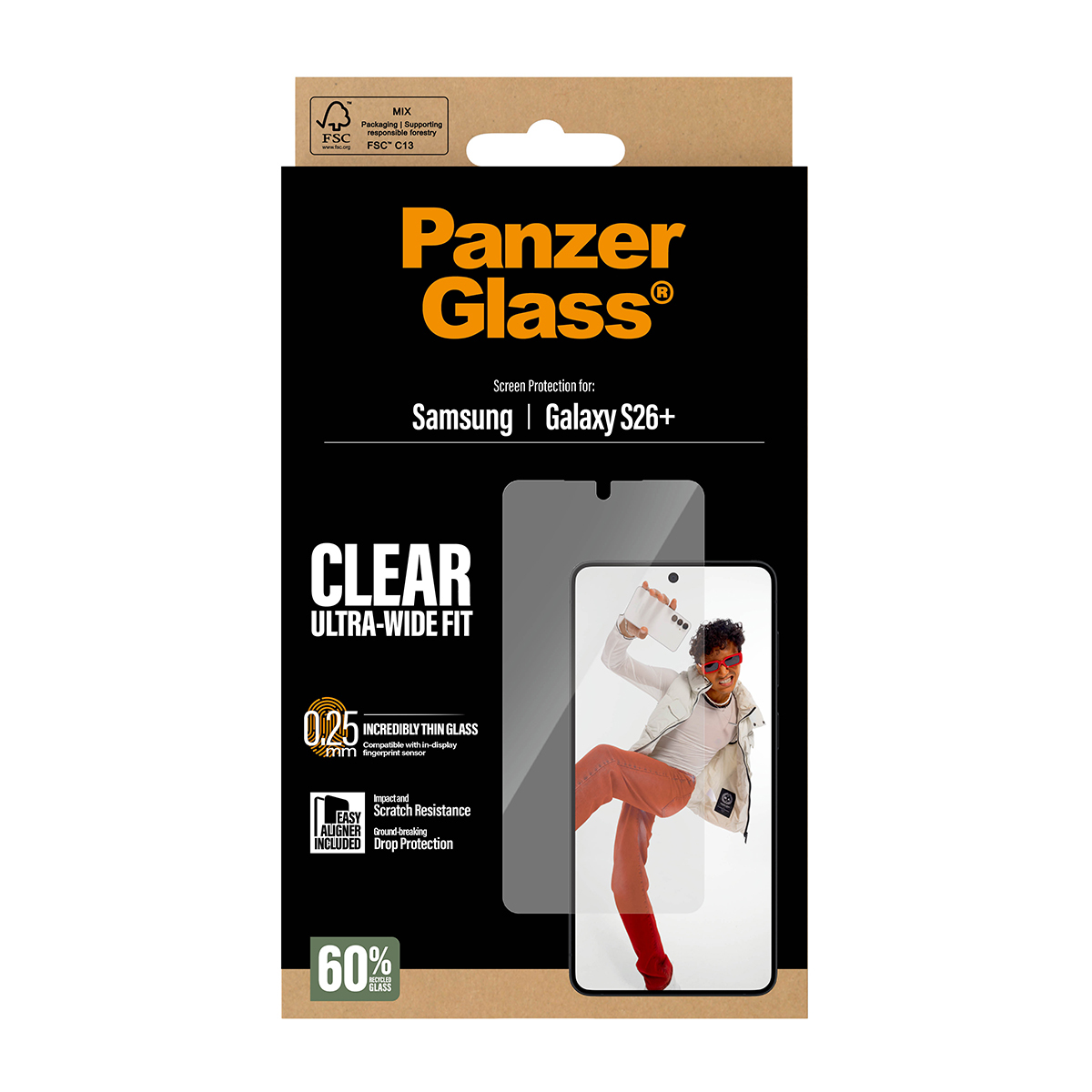 PanzerGlass Bildschirmschutz f�r Handy - ultrabreite