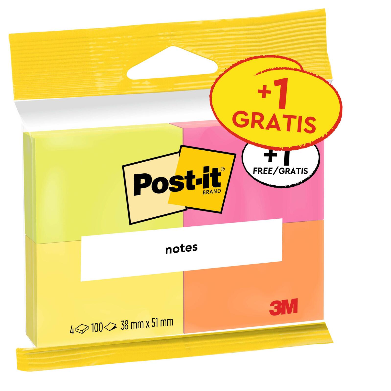 3M Notizzettel Post-it 5.1 x 3.8 cm 4 Stck