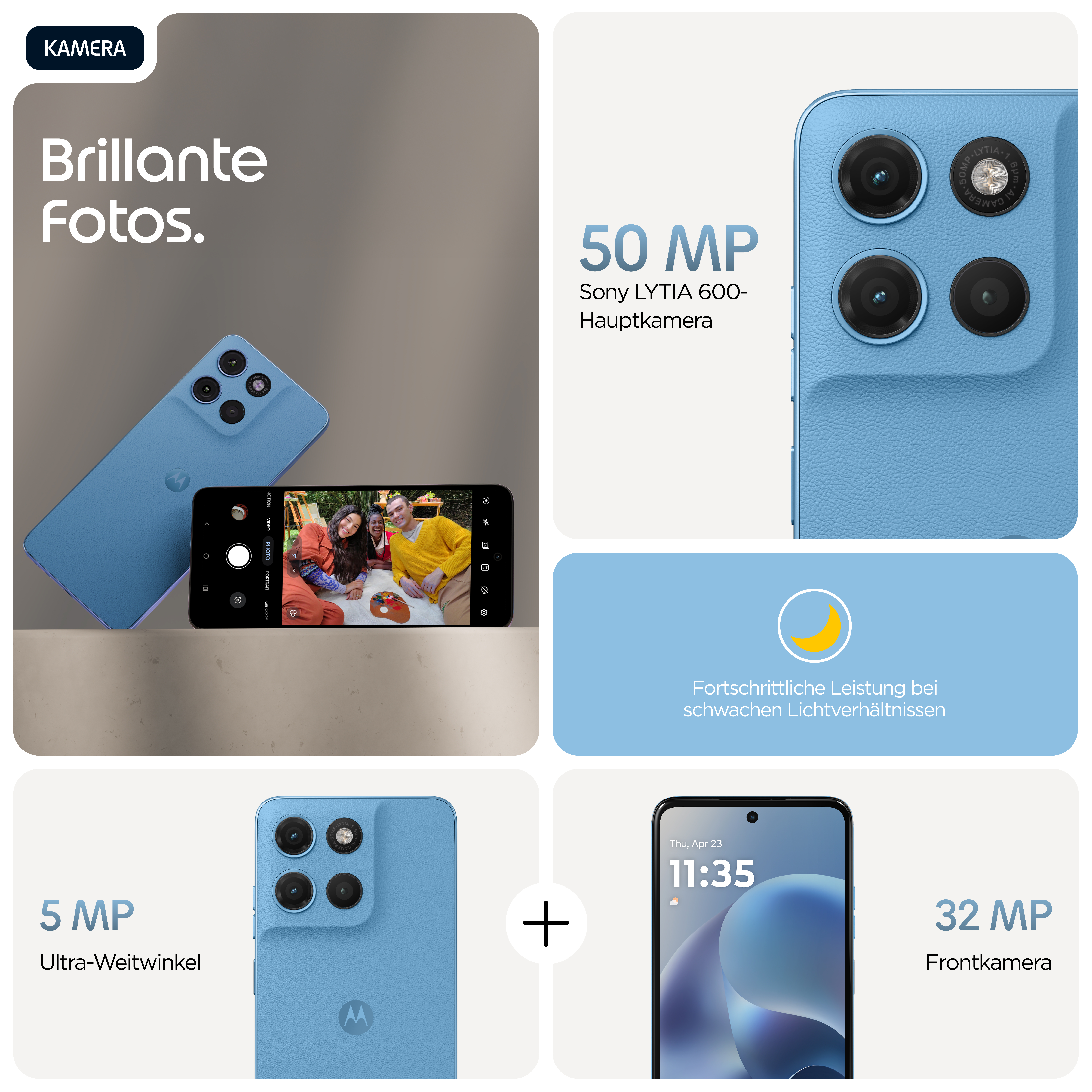 Motorola Mobility Motorola Moto G17 - 4G Smartphone - Dual-SIM - RAM 4 GB / Interner Speicher 128 GB - microSD slot - LCD-Anzeige - 6.72 - 2400 x 1080 Pixel (60 Hz)