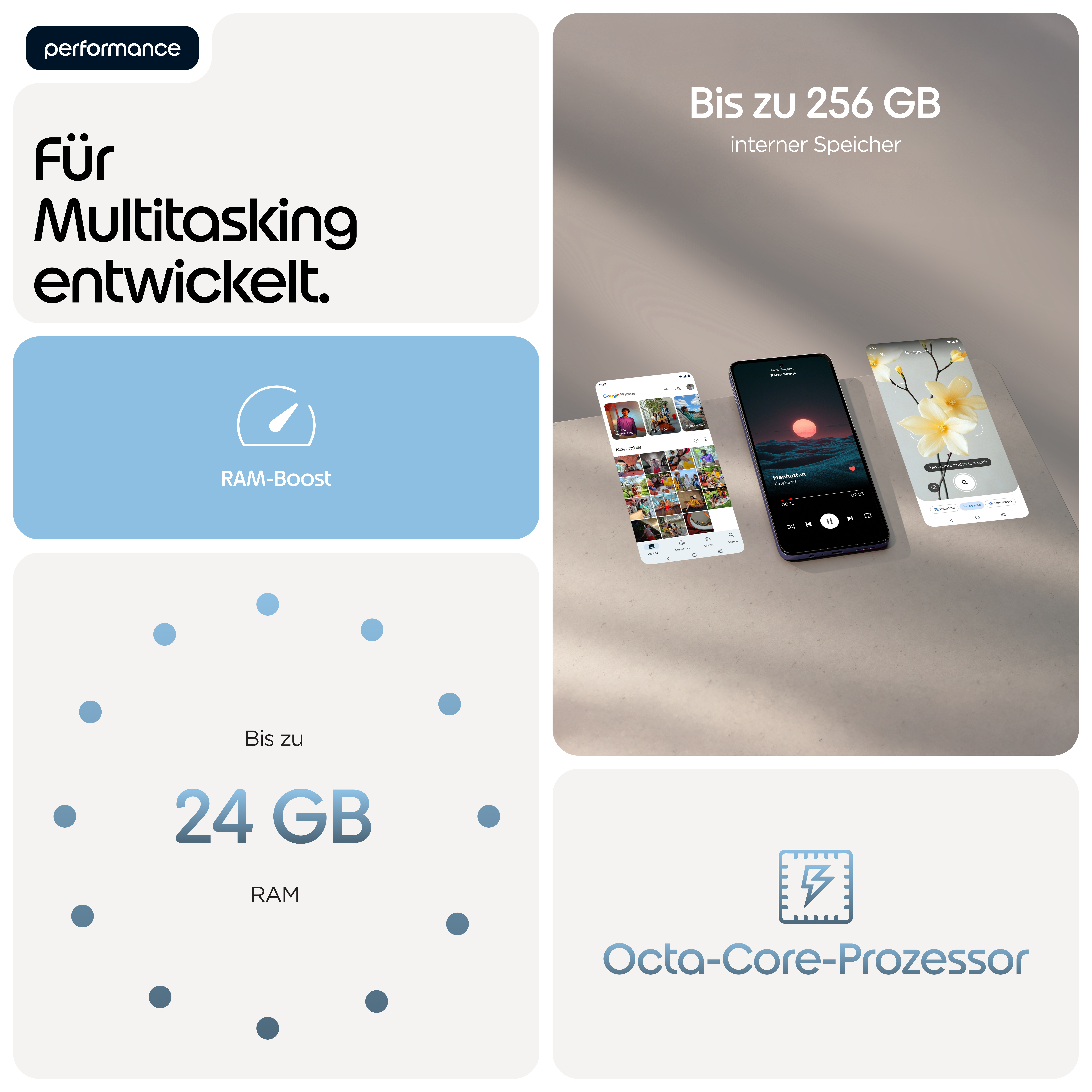 Motorola Mobility Motorola Moto G17 - 4G Smartphone - Dual-SIM - RAM 4 GB / Interner Speicher 128 GB - microSD slot - LCD-Anzeige - 6.72 - 2400 x 1080 Pixel (60 Hz)