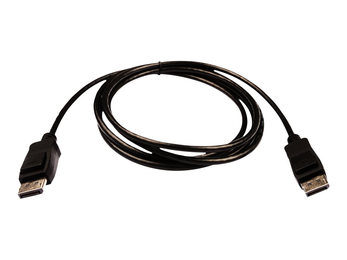 V7 Black Video Cable Pro DisplayPort Male to DisplayPort Male 2m 6.6ft