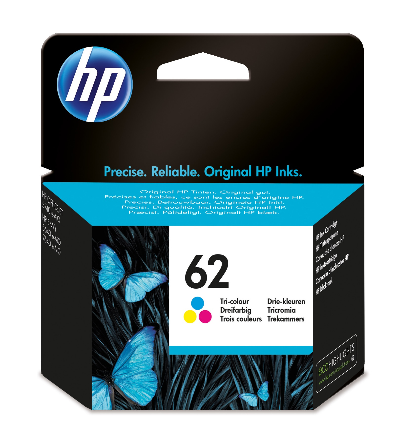 HP 62 - 4.5 ml - Farbe (Cyan, Magenta, Gelb)