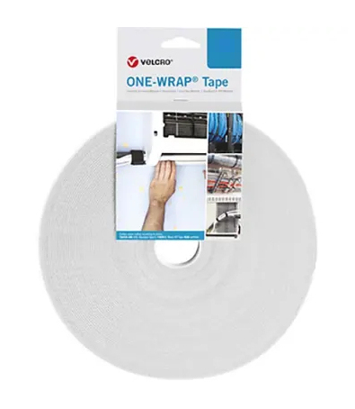 Velcro One Wrap Tape presilla Velcro cable tie Polipropileno (PP) Blanco 1 pieza(s)