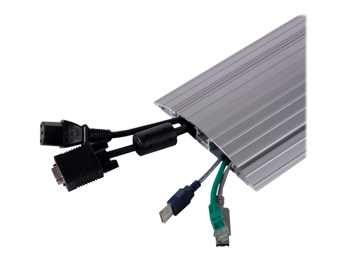 Dataflex Addit straight 402 - Kabelschutz - Boden montierbar