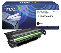 freecolor Toner HP 655A CF450A black remanufactured - Wiederaufbereitet - Kompatibel