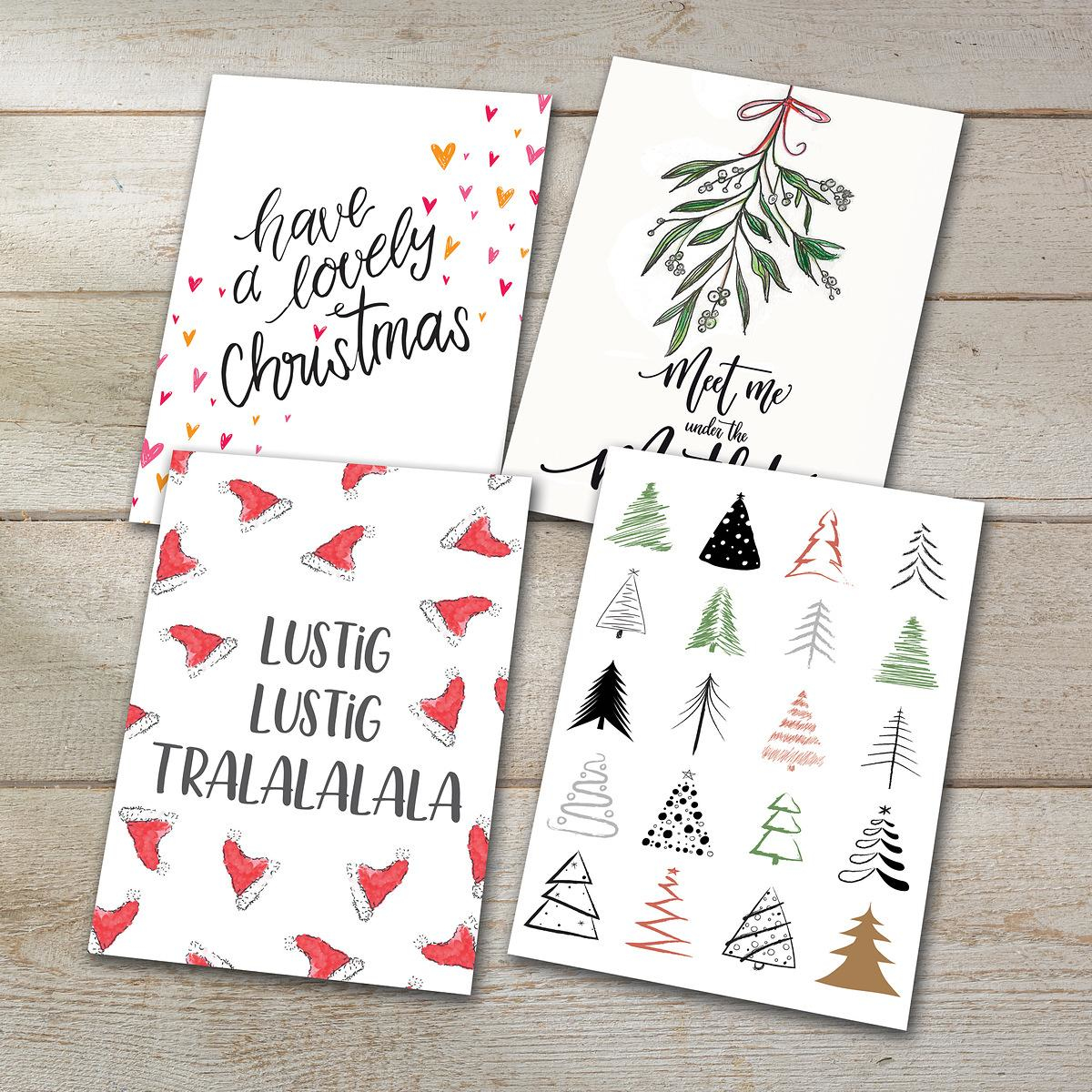 Sigel DS701 greeting/sympathy card Standard greeting card Christmas 24 pc(s)