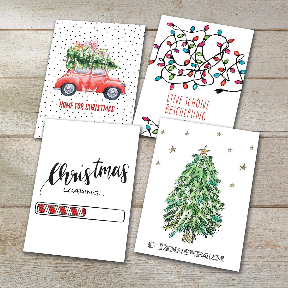 Sigel DS701 greeting/sympathy card Standard greeting card Christmas 24 pc(s)