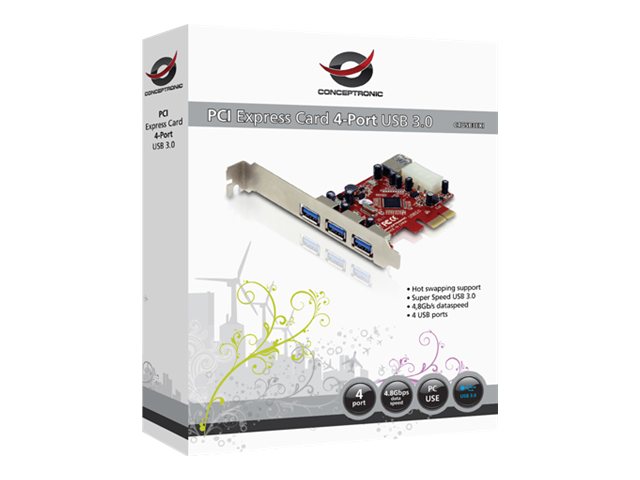 Conceptronic PCI Express Card 4-Port USB 3.0