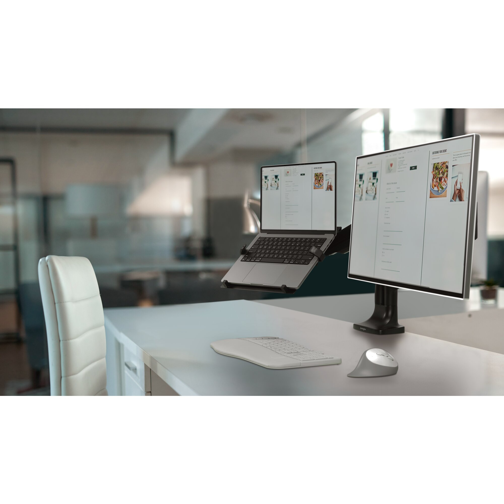 Kensington Bandeja universal de port�tiles para brazos de monitor